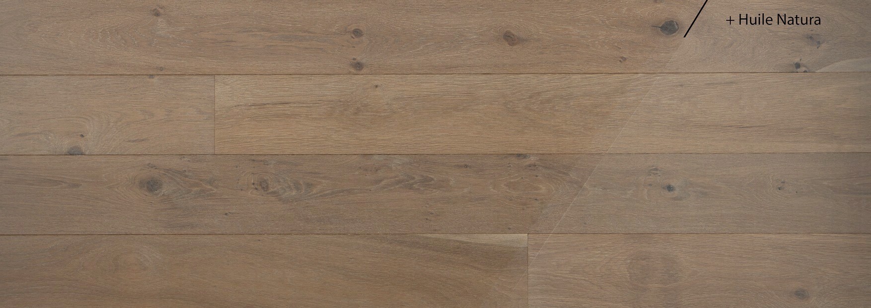 Parquet chêne fumé blanchi harmonie - 14x148x1900 - huilé