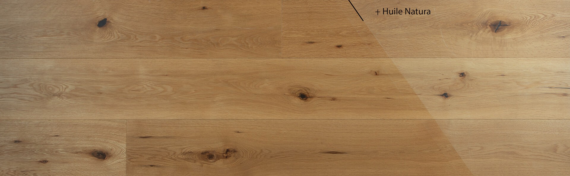 Parquet chêne naturel harmonie - 14x190mm - huilé