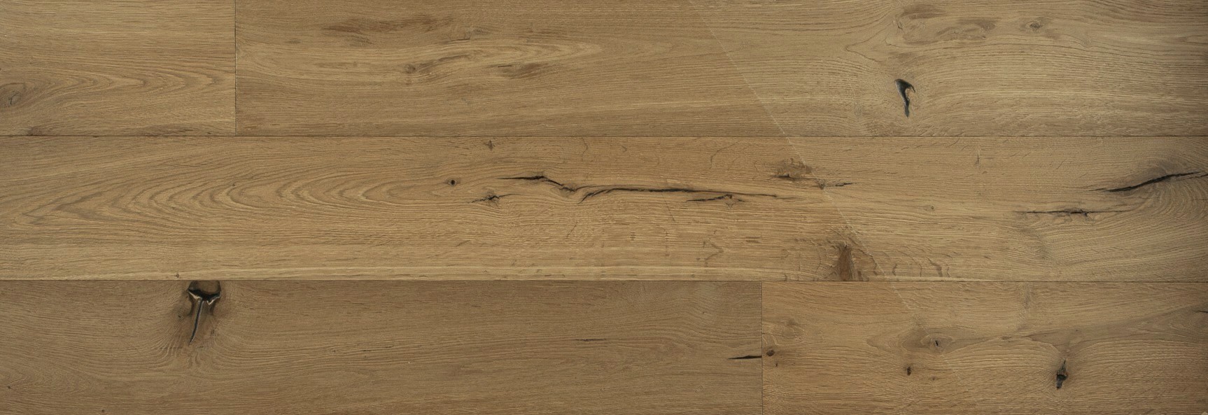 Parquet vieilli chêne fumé bois brut scrappé brossé - 15x190 - huilé