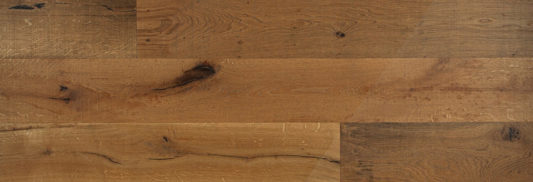 parquet vieilli chêne naturel vieux bois scié brossé - 15x190 - huilé