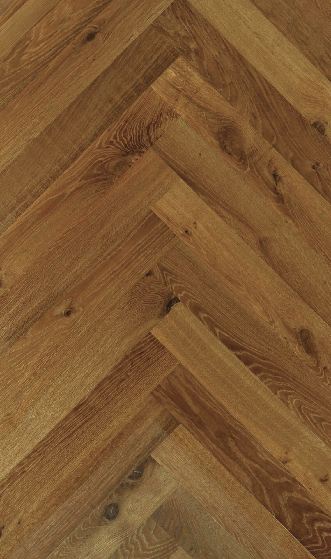 Parquet vieilli bâtons rompus chêne fumé clair- 15x90 - huilé