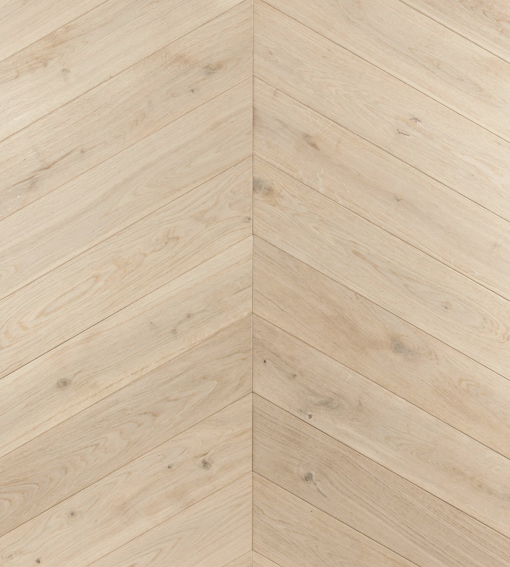 Parquet point de hongrie chêne blanchi AL32 harmonie - 14x140 - verni
