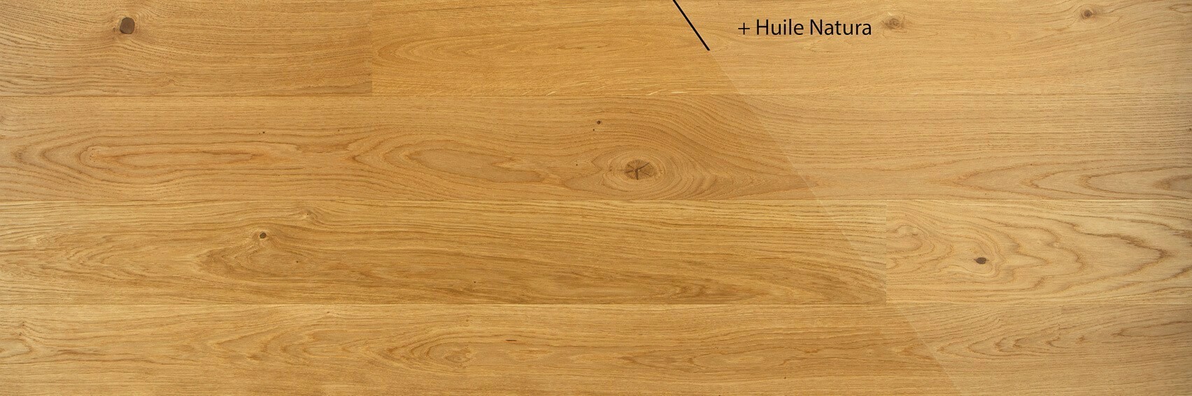 Parquet chêne naturel harmonie - 14x138 - légèrement brossé huilé