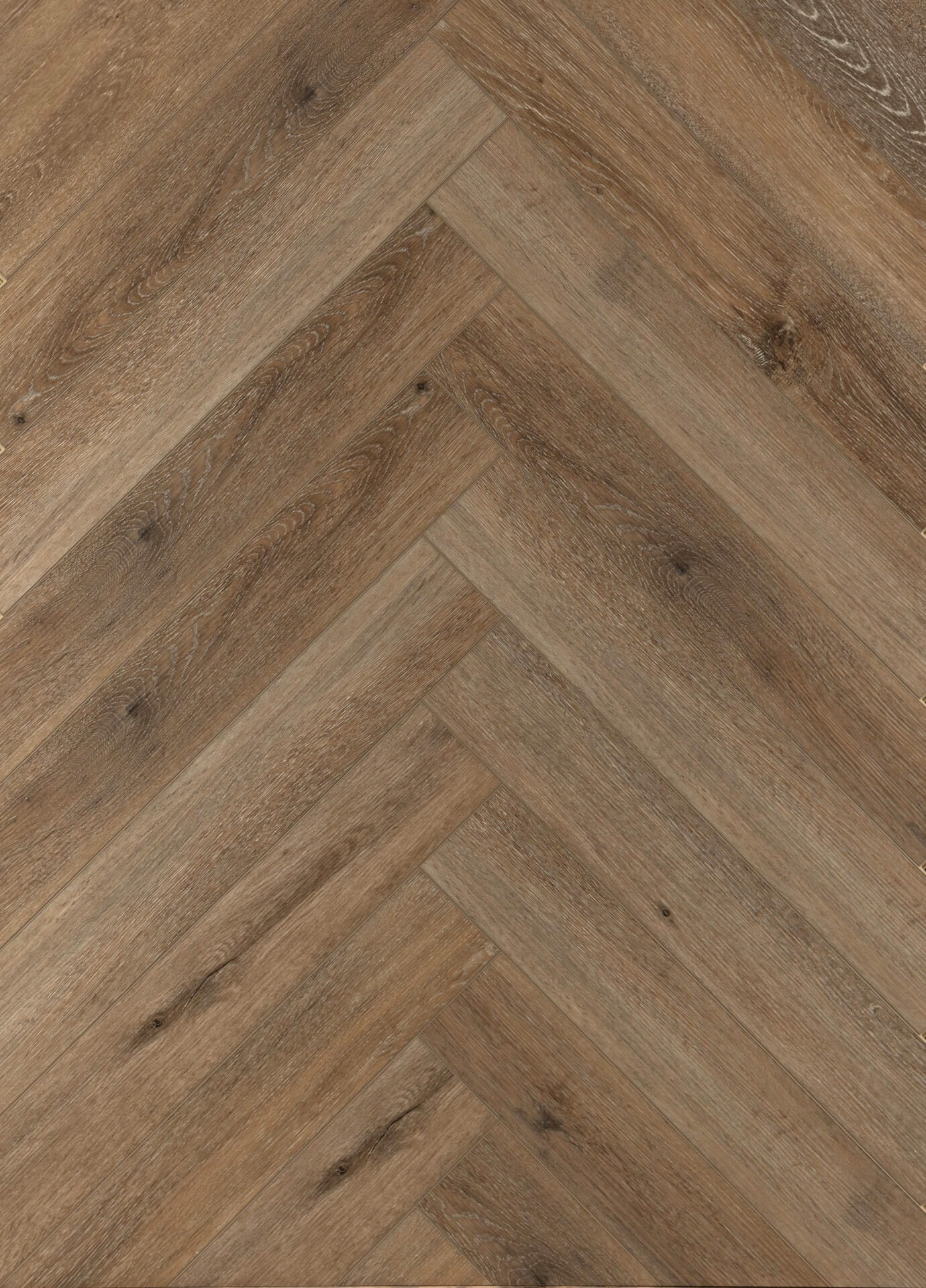 sol vinyle rigide 8mm, chêne fumé cérusé Bâtons rompus