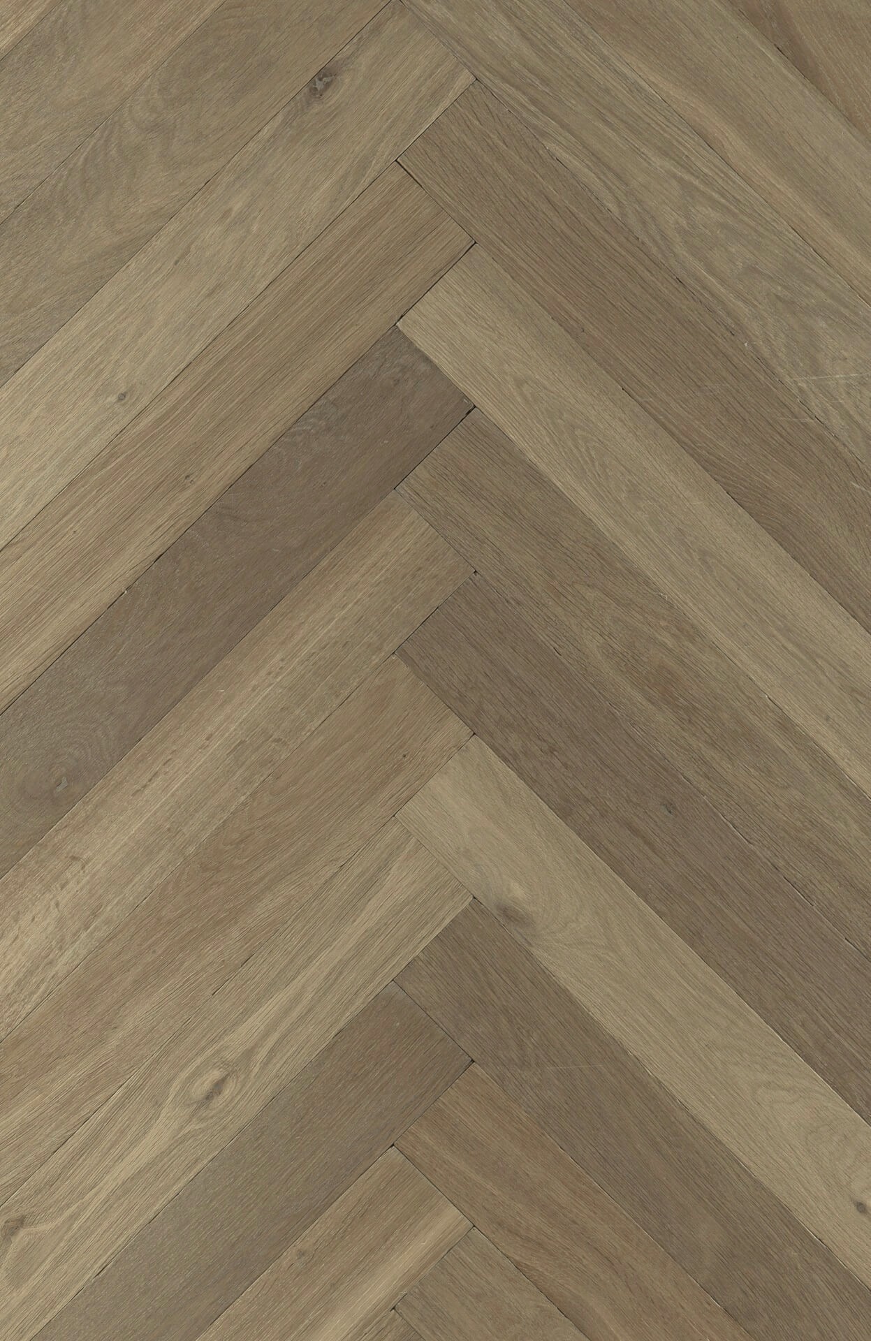 Parquet vieilli bâtons rompus chêne fumé blanchi harmonie - 16x100 -  huilé