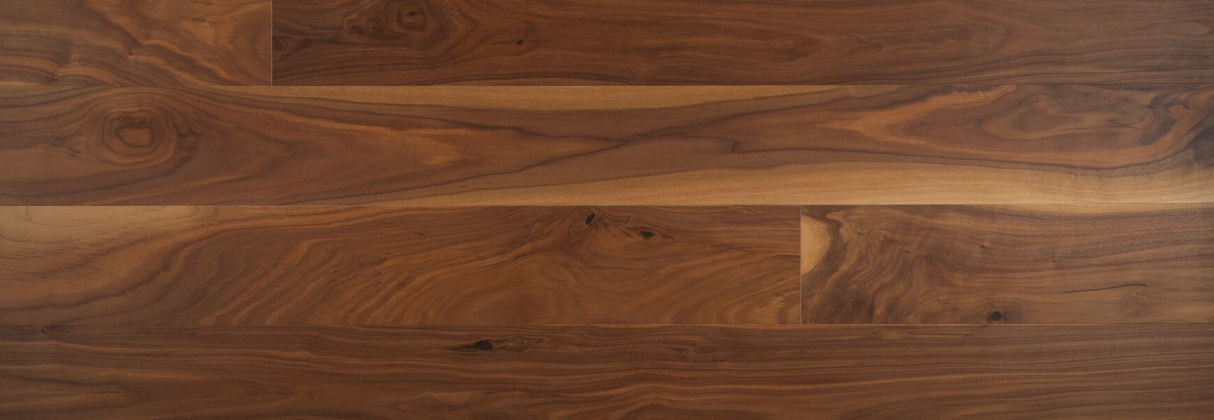 Parquet Noyer choix authentique, largeur 158mm, huilé